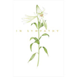 Sympathy Lily Card by UK Greetings, a delicate floral greeting card with a comforting lily design for expressing condolences.