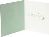 Thank You Caring Gold greeting card from UK Greetings with elegant gold accents and heartfelt message.