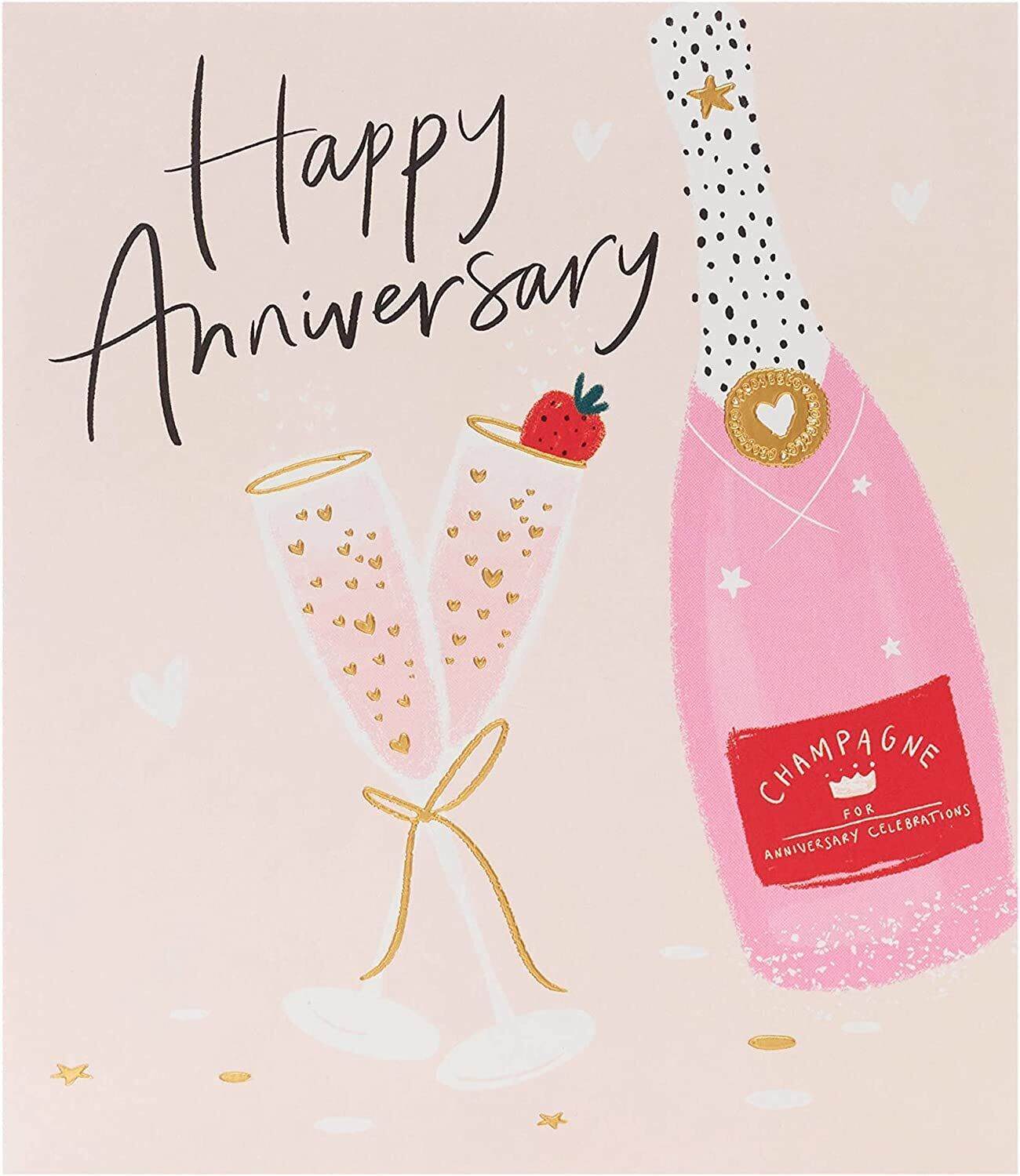 Elegant greeting card featuring a romantic couple design, perfect for anniversaries, from UK Greetings' timeless couple love collection.