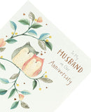 Foil romance anniversary greeting card for husband featuring elegant design, ideal for celebrating special moments.