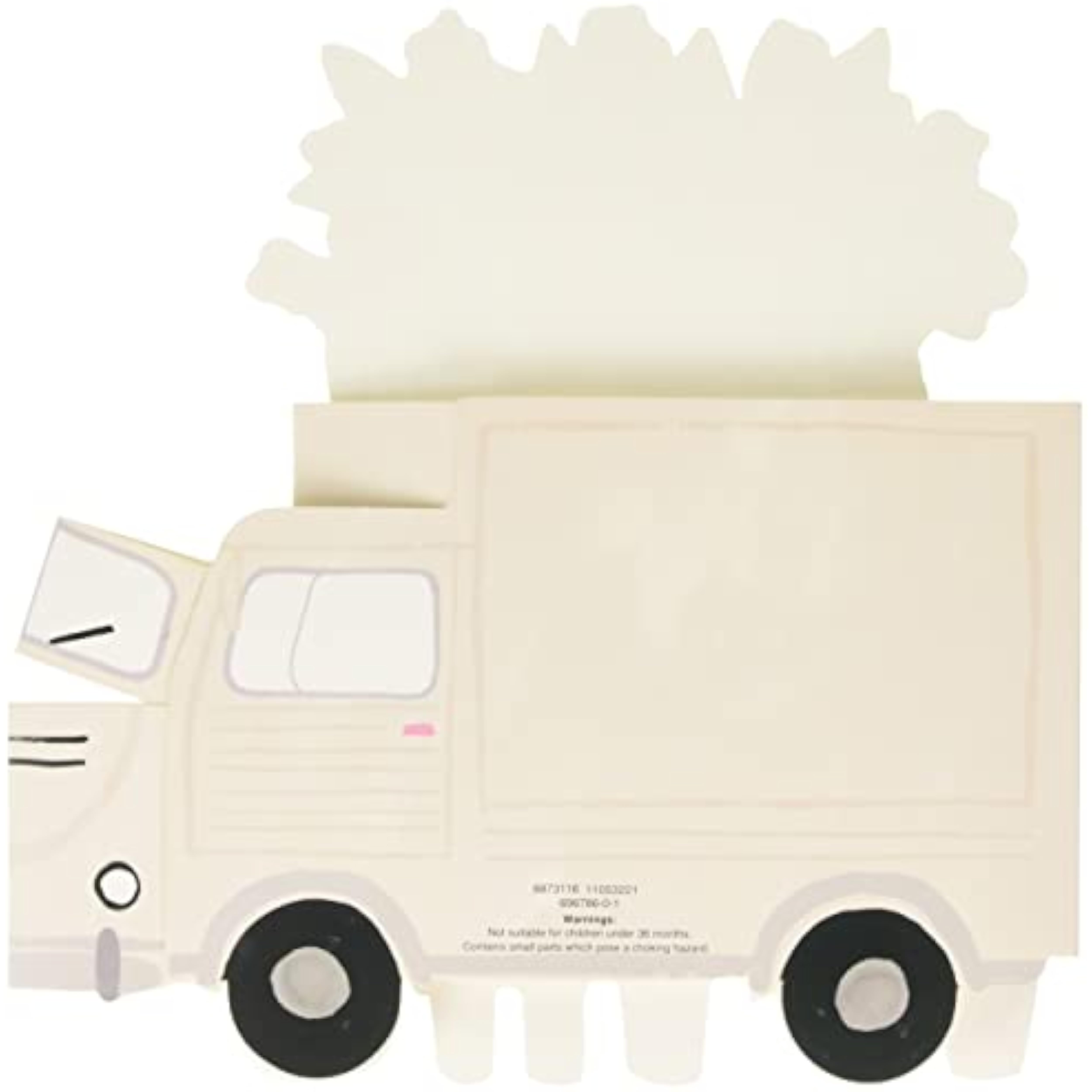 Valentine's Day greeting card for her featuring a pop-up flower truck design with envelope, by UK Greetings.