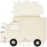 Valentine's Day greeting card for her featuring a pop-up flower truck design with envelope, by UK Greetings.