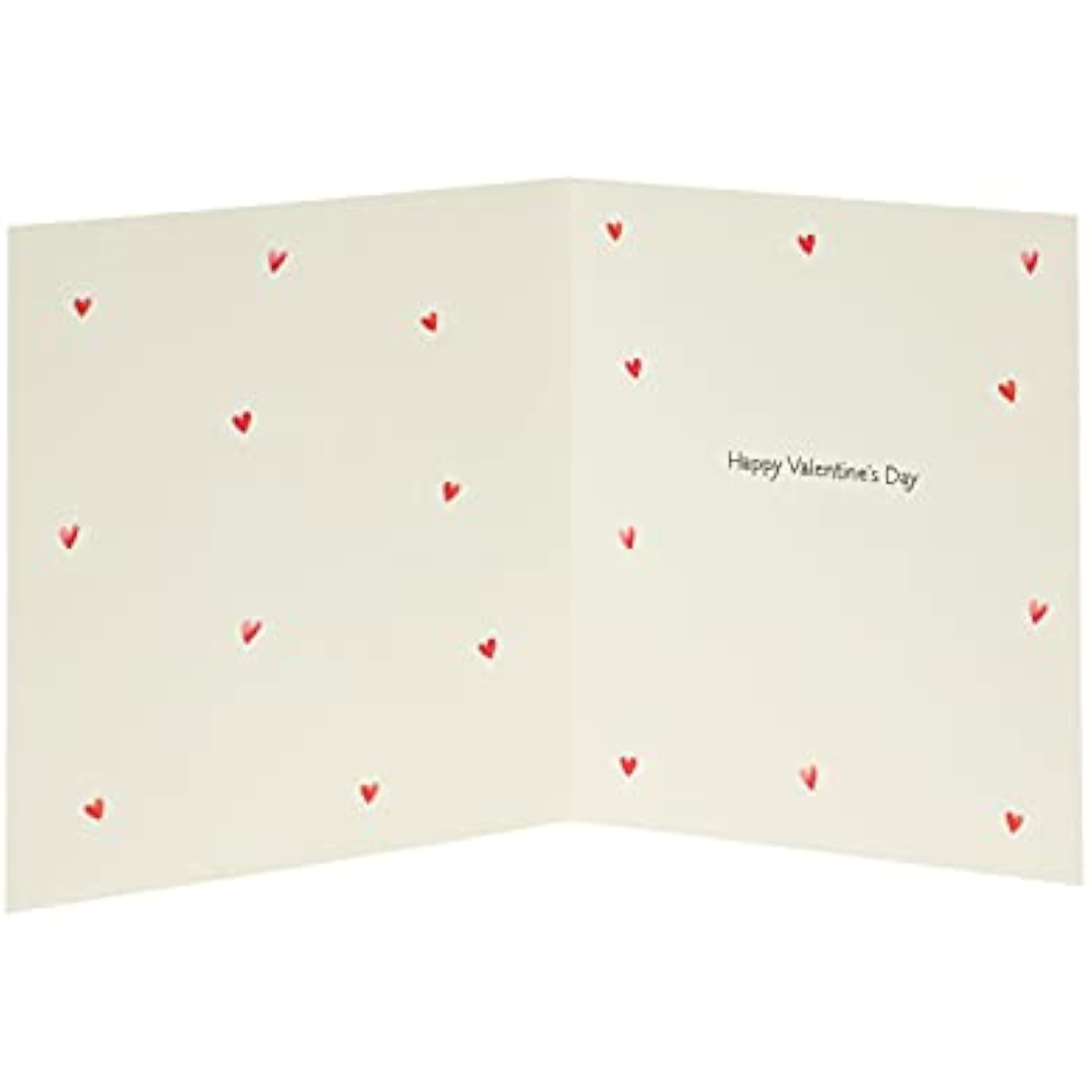Valentine's Day greeting card for him or her with heart air balloon design and envelope, by UK Greetings.