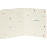 Valentine's Day greeting card for him or her with heart air balloon design and envelope, by UK Greetings.