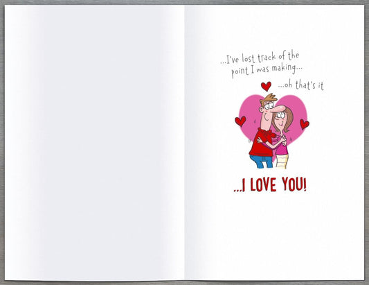 Valentine's Day greeting card for husband by UK Greetings featuring heartfelt message and romantic design.