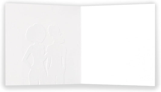 Vibrant Afro Sis birthday greeting card from UK Greetings with colorful design and celebratory message inside.