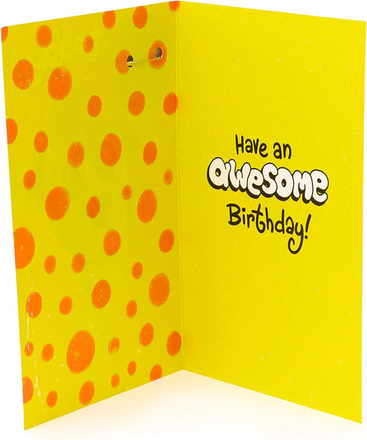 Wacky Dog 10th Birthday Greeting Card by UK Greetings with a fun dog design and included badge.