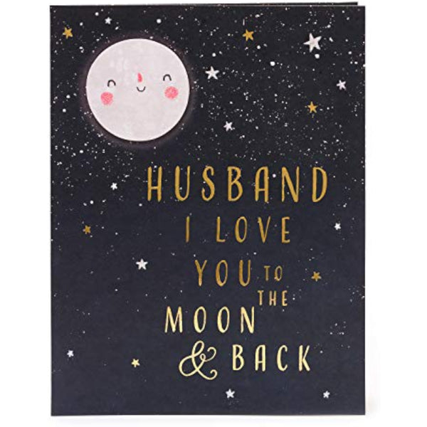 Watermark Husband Anniversary Card from UK Greetings featuring elegant design and heartfelt message for special occasion.