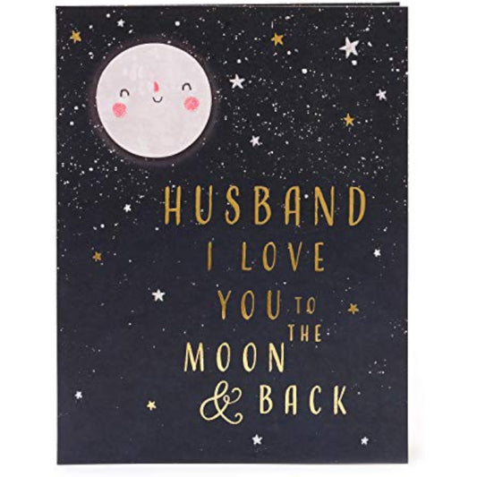 Watermark Husband Anniversary Card from UK Greetings featuring elegant design and heartfelt message for special occasion.