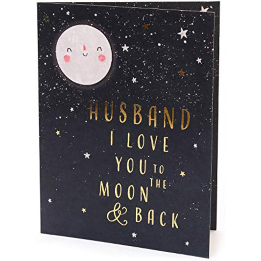 Watermark Husband Anniversary Card from UK Greetings with elegant design and heartfelt message for celebrating anniversaries.