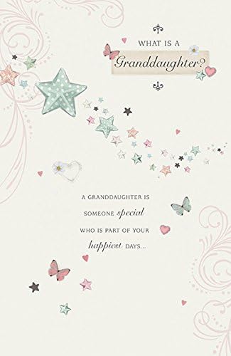 Heartfelt granddaughter birthday greeting card from UK Greetings featuring a colorful design celebrating a special bond.