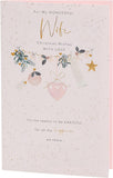 Elegant Christmas greeting card from UK Greetings featuring a festive bauble design and heartfelt message.