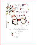 Valentine's Day greeting card for wife with love, featuring romantic design from UK Greetings.