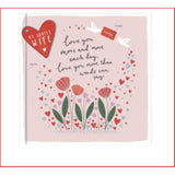 Valentine's Day greeting card from UK Greetings featuring heartfelt message for wife, with romantic floral design.