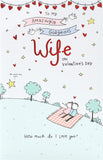 UK Greetings wife Valentine’s Day greeting card with sweet design and envelope, perfect for expressing love on special occasions.