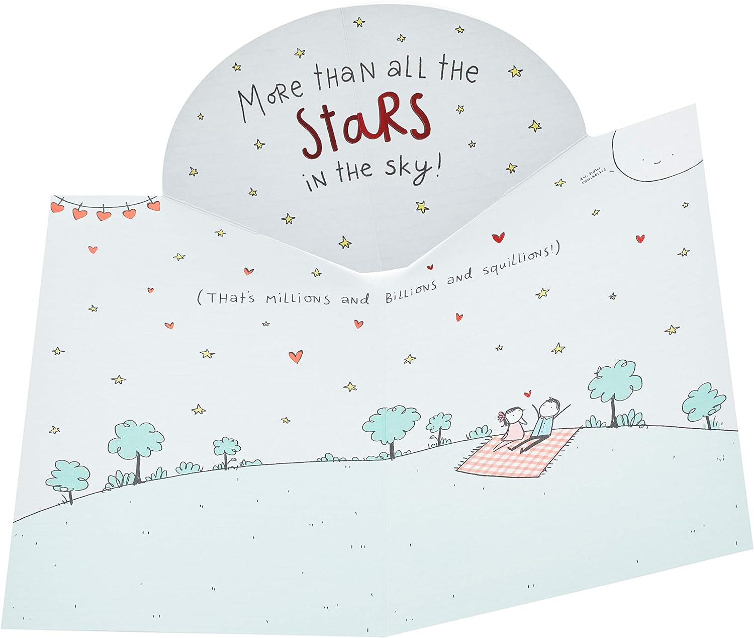 Valentine's Day greeting card for wife with sweet design and envelope, by UK Greetings, featuring romantic illustrations.