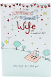 UK Greetings wife Valentine's Day greeting card with sweet design and envelope, perfect for expressing love and affection.