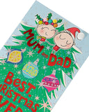 Wig Wam Mum and Dad Christmas greeting card by UK Greetings featuring festive holiday design and cheerful message.
