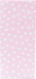 Pink and white polka dot tissue paper from UK Greetings, perfect for gift wrapping and decorative packaging.