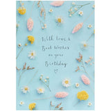 Elegant greeting card for her featuring a delicate flower stem design, perfect for birthday wishes from UKG.