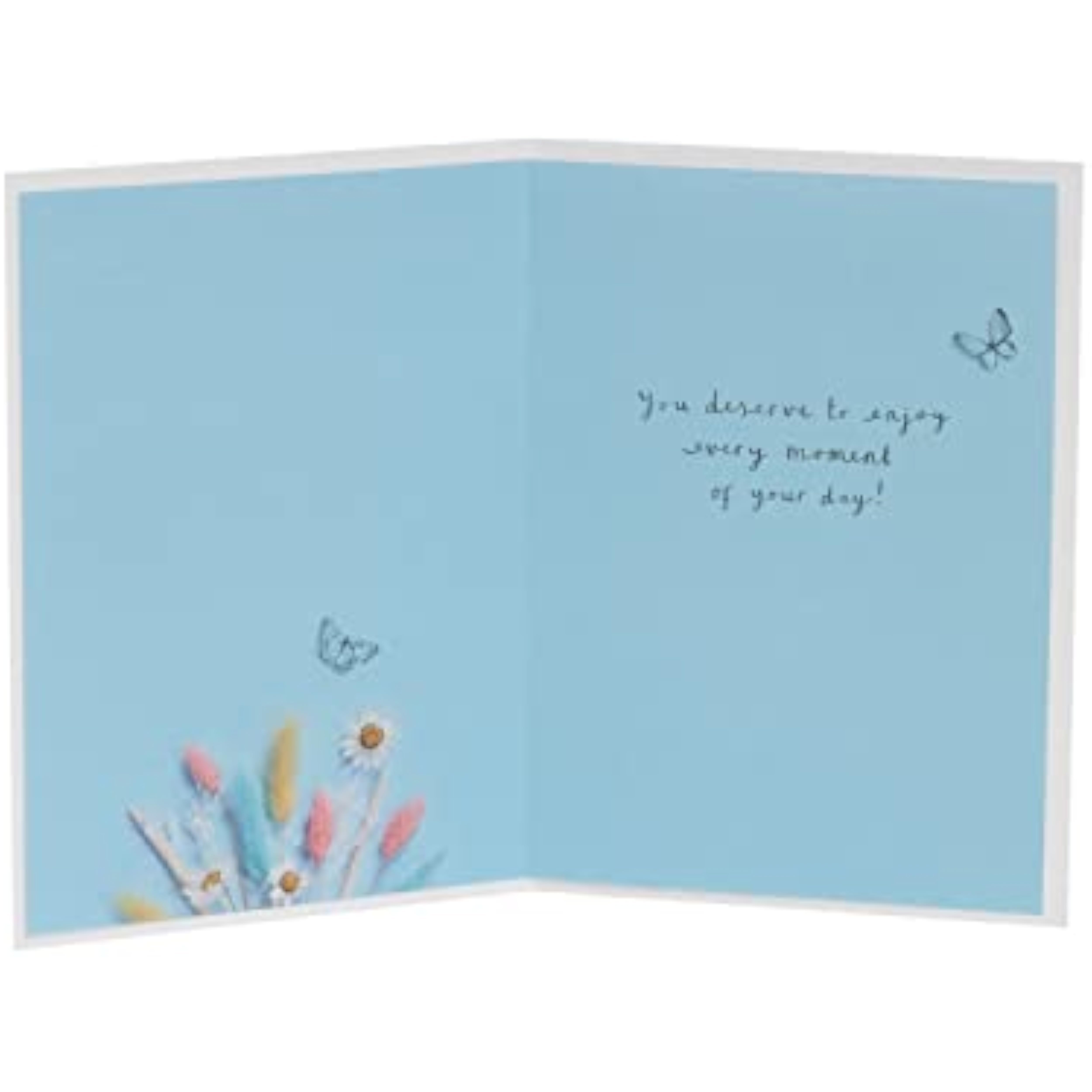 Elegant greeting card for her featuring a delicate flower stem design, ideal for birthday wishes from UKG.