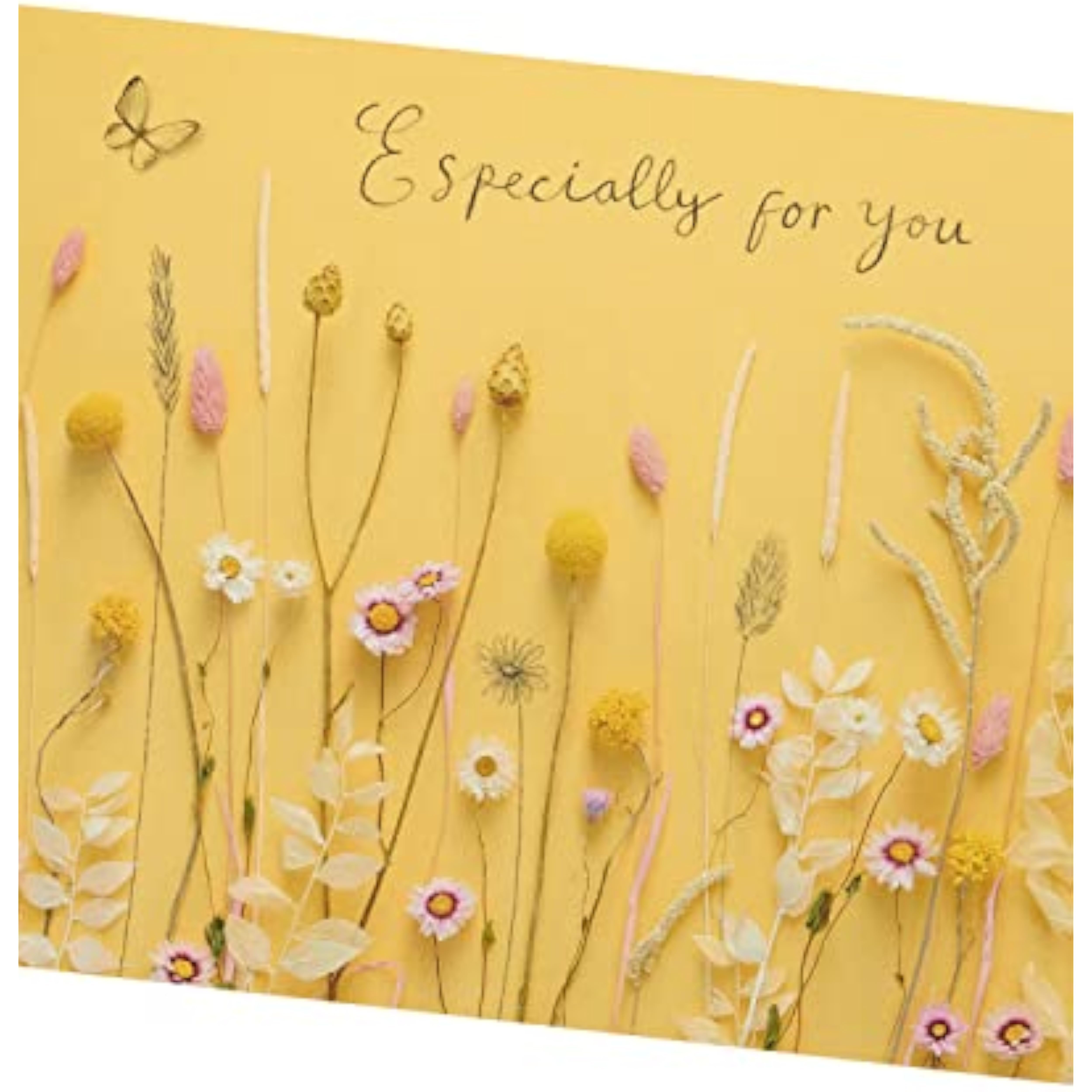 Warm floral greeting card for her featuring a photographic flower design, by UKG, perfect for birthday celebrations.