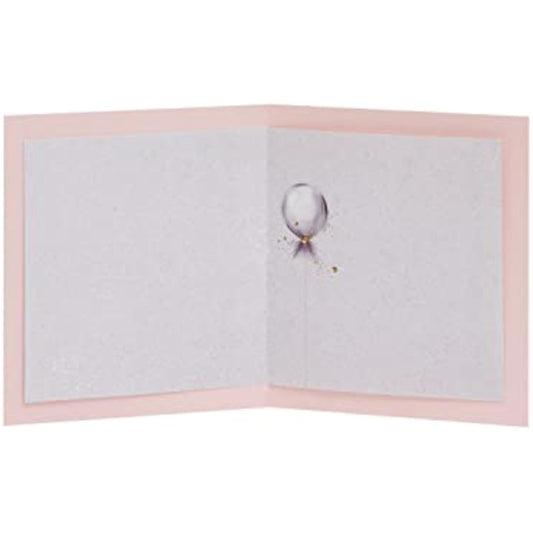 UKG birthday greeting card for her featuring a starry cake design and an envelope, perfect for celebrating special occasions.