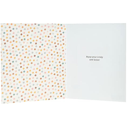 UKG Boofle Happy New Home greetings card with a cute congratulations design, featuring colorful illustrations for celebrating a new home.