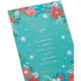 Elegant UKG Christmas greeting card for wife featuring a heartfelt foil heart design on the front.