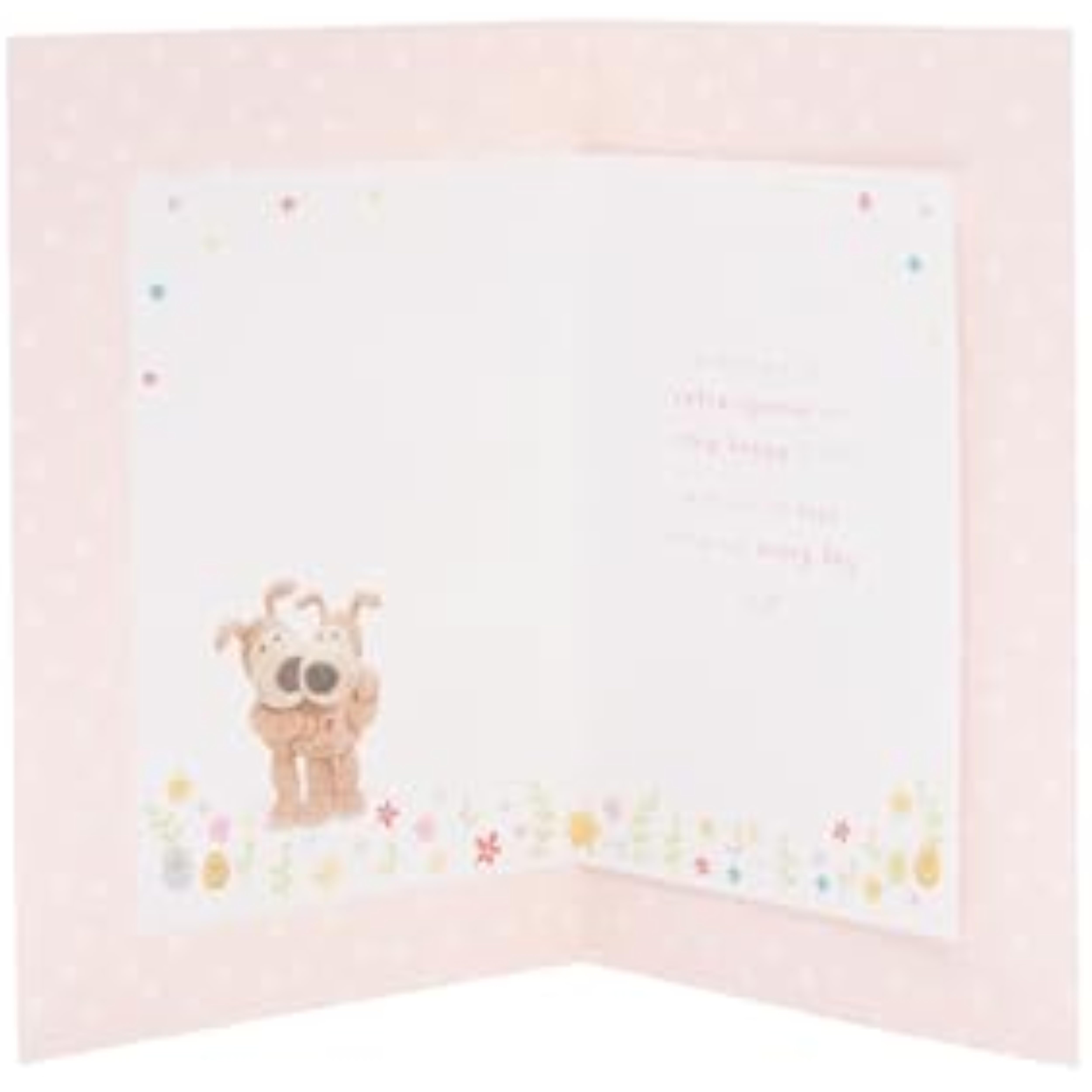 Cute Boofle Easter greeting card for wife by UKG featuring adorable cartoon bunny design and festive spring imagery.