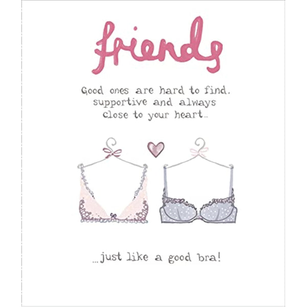 Funny greeting card from UKG featuring the "Friends Like Good" design, perfect for sending humorous messages to friends.