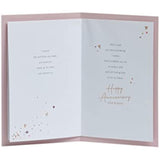 UKG wife anniversary greeting card with red hearts design and envelope, perfect for celebrating love and special occasions.