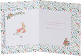 Peter Rabbit Card for Granddaughters 1st Christmas Card