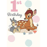 Disney Bambi Thumper 1st Birthday Card