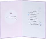Baby Pink Design Confirmation Card For Girl