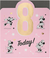 8th Birthday Card for Girl - Minnie Mouse