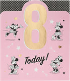 8th Birthday Card for Girl - Minnie Mouse