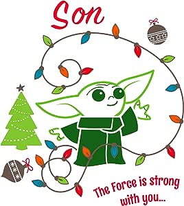 Son The Force Is Strong with you Christmas Card
