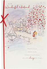 Husband Valentines Day Card With Envelope - Beautiful Design