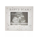 Widdop & Co Bambino Resin Babys Scan Photo Frame 4x3 inch, featuring a cute design for holding baby ultrasound pictures