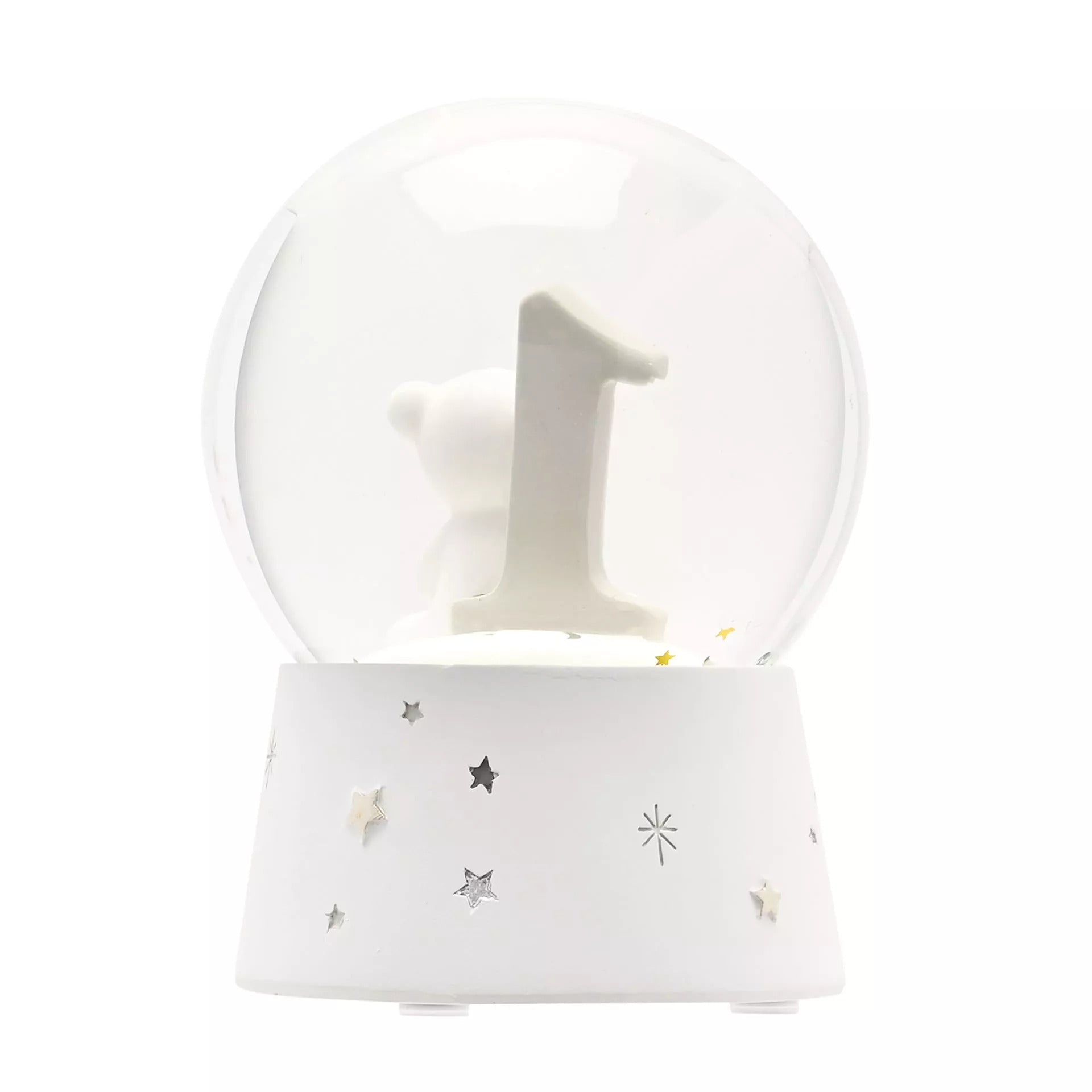 Widdop & Co Bambino Resin My 1st Birthday Water Ball with colorful birthday-themed design and playful illustrations.