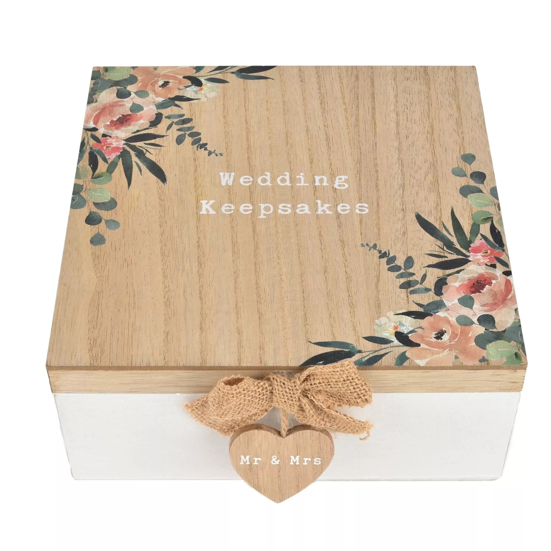 Widdop & Co Love Story Keepsake Box for wedding keepsakes with elegant design and decorative details.
