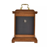Wood mantel clock in lantern style with handle by Widdop & Co, featuring a rustic wooden frame and vintage design.