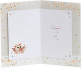 Boofles Sitting on Bench Design For Son and Daughter in Law and Family Christmas Card