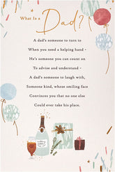Dad Sentimental Poem Birthday Card for Dad