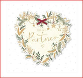 DECORATIVE HEART partner-Partner Christmas Card