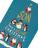 Penguin Design Son Christmas Card