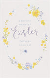 Carlton Cards Happy Easter 5 Pack of Cards, Card to Send Warm Easter Wishes, Traditional Easter Card with Floral Design, 556430