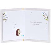 UK Greetings New Home Card For Him/Her/Friend With Envelope - Hedgehog Design