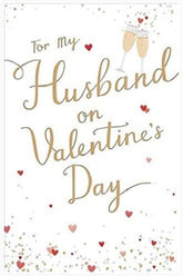 For My Husband On Valentine's Day Greetings Card